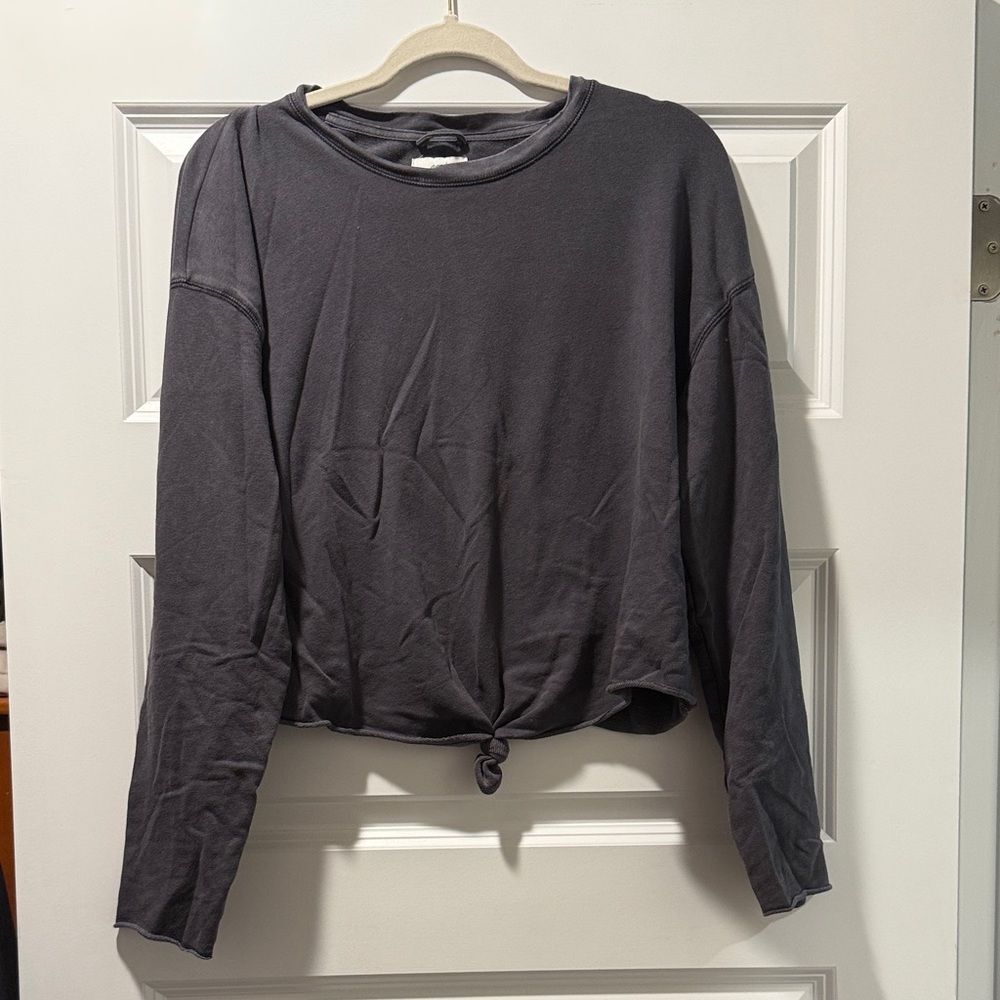 Aerie Charcoal Long Sleeve Tee